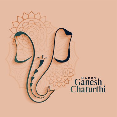 mutlu ganesh chaturthi geleneksel Hindu festivali arka plan