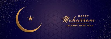 geleneksel İslami yeni yıl ve muharrem festivali afiş tasarımı