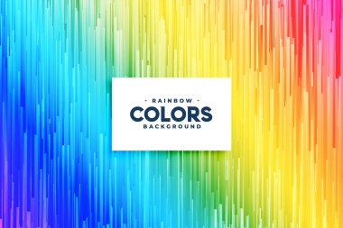abstract rainbow colors vertical lines background design clipart