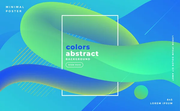 Blauwachtig abstract Fluid loop banner ontwerp achtergrond — Stockvector