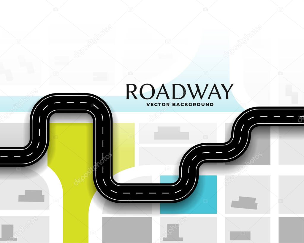 journey route road map concept background design