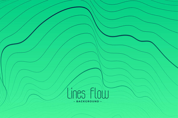 зеленый фон с черными контурными линиями
