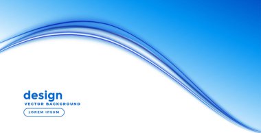 pürüzsüz dalga şekli ile mavi iş arka plan