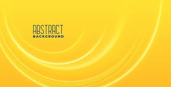 Абстрактний жовтий фон з формами сяючої кривої — стоковий вектор