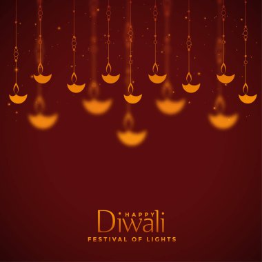 kırmızı güzel diwali lambaları dekorasyon arka plan tasarımı