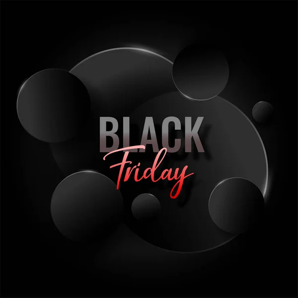 Abstrakte elegante Black Friday Hintergrunddesign — Stockvektor