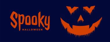 Cadılar bayramı festivali için ürkütücü ve korkunç hayalet surat.