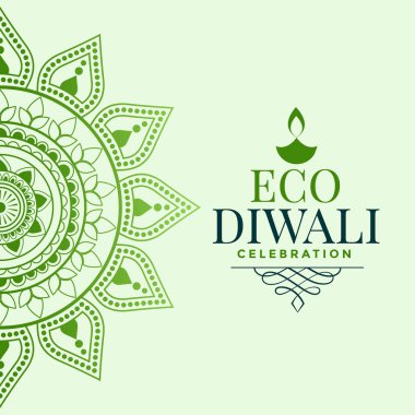 Mutlu organik diwali festivali konsept tasarımı