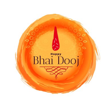 Hint festivali için bhai dooj kutlama pankartı