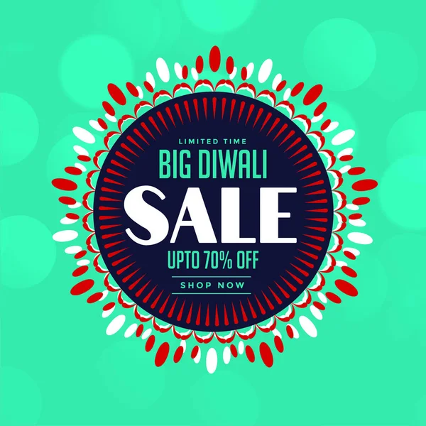 Fond de vente diwali indien avec des détails d'offre — Image vectorielle