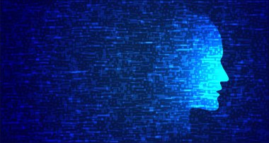 arıza biçimi arka planında mavi teknoloji yüzü