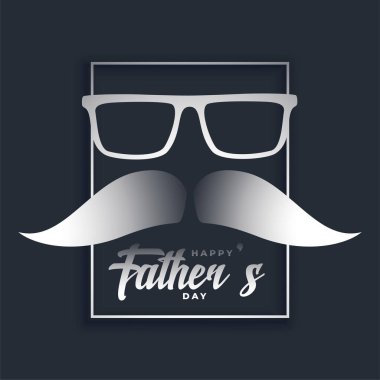 Hipster tarzında Babalar Günü kutlama kartı