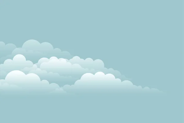 Elegante Wolkenhintergrund Auf Blauem Himmel Design — Stockvektor
