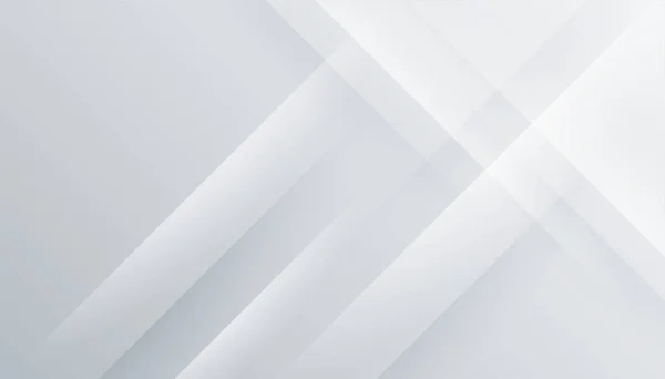 白とグレーの光沢のある線の背景デザイン — ストックベクタ