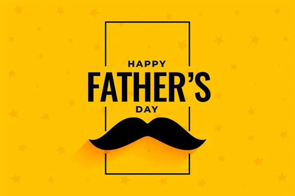 Estilo Plano Feliz Día Los Padres Bandera Amarilla — Vector de stock
