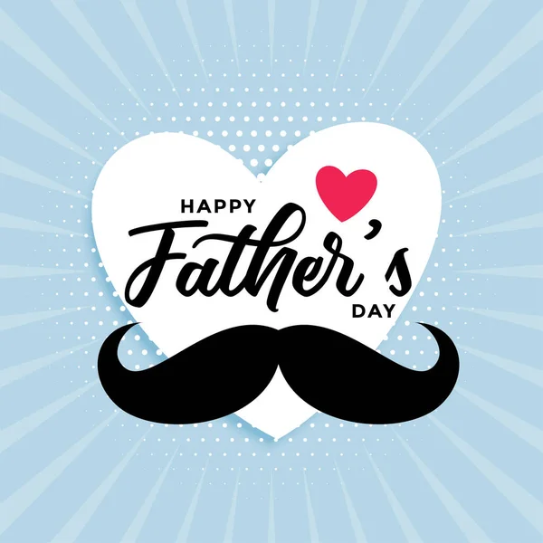 Feliz Padre Día Lindo Tarjeta Diseño Fondo — Vector de stock