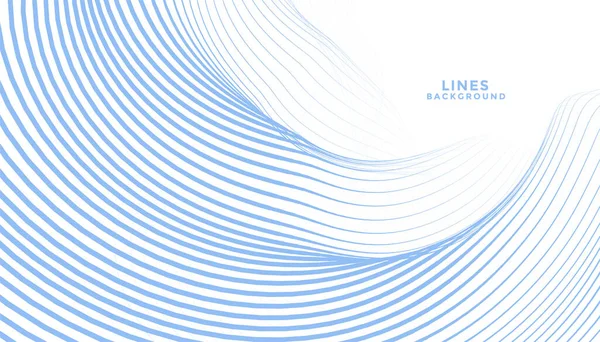 抽象的蓝色波浪形线条流线型背景设计 — 图库矢量图片