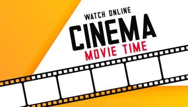 çevrimiçi dijital sinema film zaman arkaplanı ile film şeridi