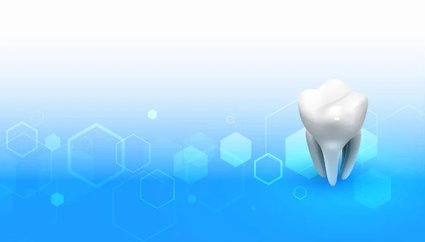 具有3D牙齿设计的牙医医疗背景 — 图库矢量图片