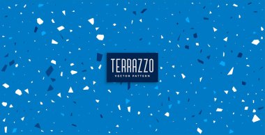 mavi terrazzo deseni döşeme dokusu arkaplan tasarımı