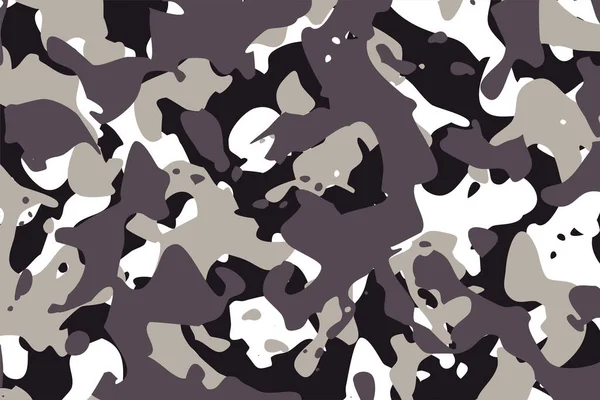 Kamouflage Mönster Struktur Grå Nyanser Bakgrund — Stock vektor