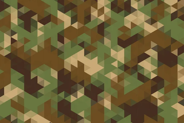 Trianglar Mönster Kamouflage Militär Armé Tyg Stil Konsistens — Stock vektor
