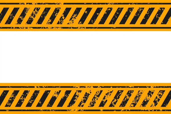 Warning Style Yellow Black Stripes Background Design — Stock Vector