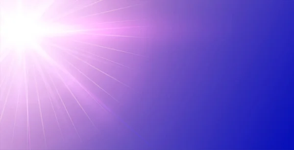 輝く光線のデザインの紫の背景 — ストックベクタ