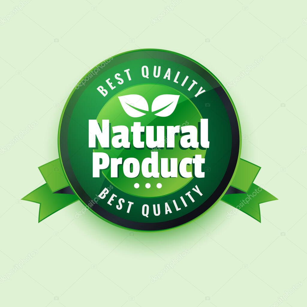 Best qaulity natural product label stocker design