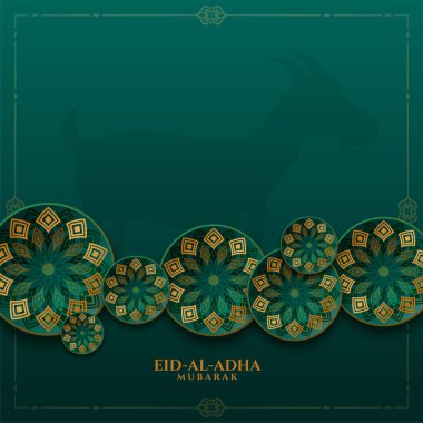 Dekoratif İslami Kurban Festivali arka plan tasarımı