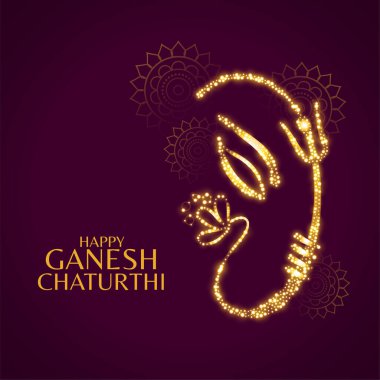 Mutlu ganesh chaturthi güzel kart tasarımı geçmişi
