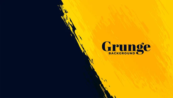 Grunge Noir Jaune Design Abstrait Fond — Image vectorielle