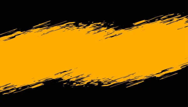 抽象的な黒と黄色のグランジの背景デザイン — ストックベクタ