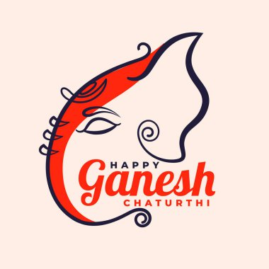 Mutlu Ganesh Chaturthi yaratıcı arkaplan tasarımı