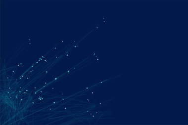 soyut ağ parçacıkları mavi teknoloji arkaplan tasarımı