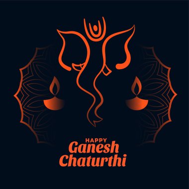 Mutlu ganesh chaturthi festivali kart tasarımı geçmişi