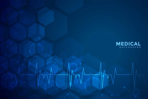 Medical Healthcare Blue Background Design — Stock Vector