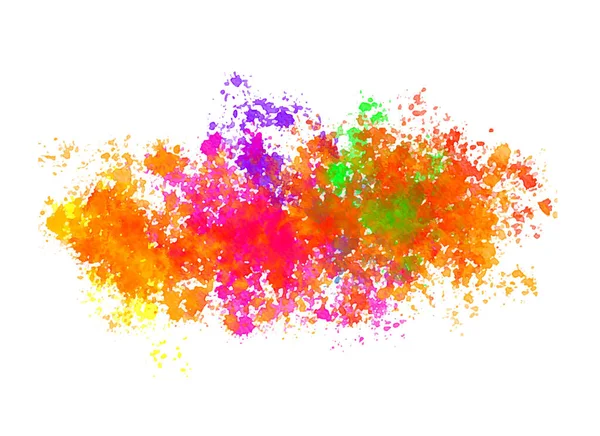 Kolorowe Akwarela Rozprysk Efekt Farby Tło Projekt — Wektor stockowy