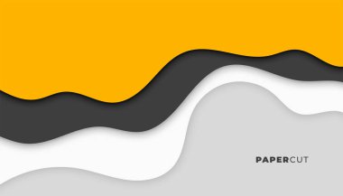 Modern soyut kağıt kesimi stili zarif arkaplan tasarımı