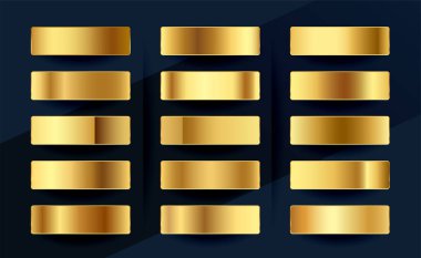Premium kraliyet altın gradyan palet desen tasarımı