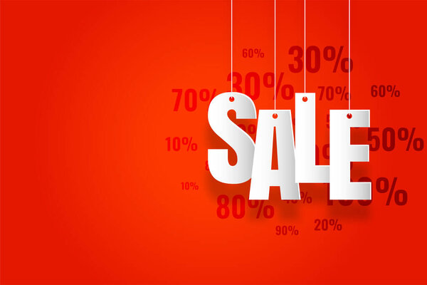 modern sale banner with text space area