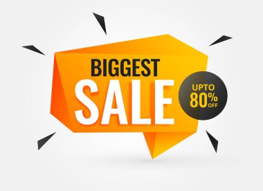 en büyük indirimli pankart şablonu geometrik tasarım