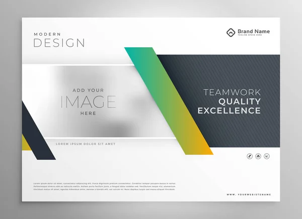 Stylish Business Presentation Modern Template Design — Stock Vector