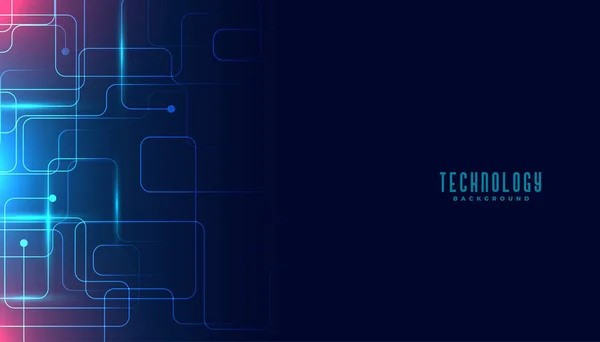 Technologie Circuits Lignes Numérique Fond Conception — Image vectorielle