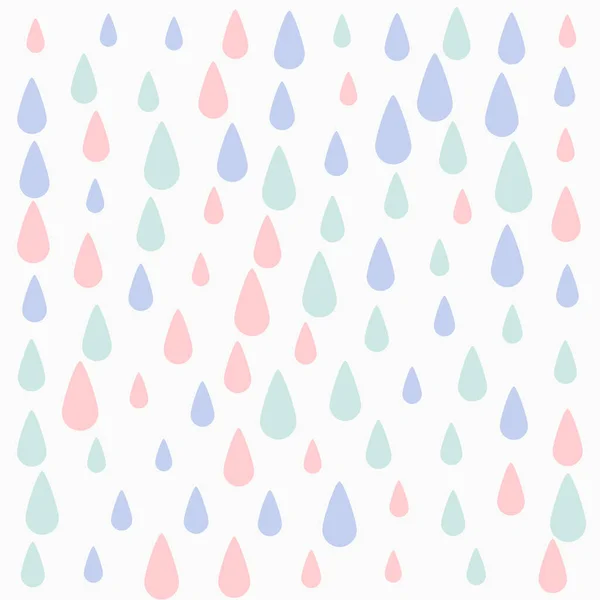 Pastel Colores Caída Gotas Patrón Fondo Diseño — Archivo Imágenes Vectoriales