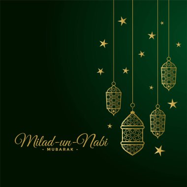 Milad un nabi İslami festival kartı tasarımı geçmişi