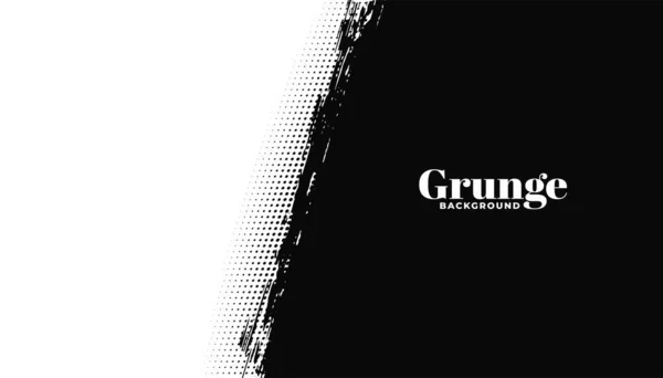 Abstrait Grunge Noir Blanc Texture Fond Design — Image vectorielle