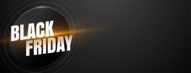 Çevrimiçi reklam için Kara Cuma web pankartı