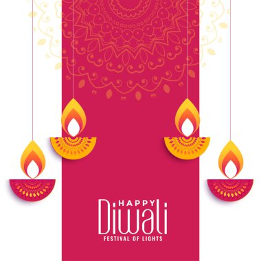 Mutlu diwali yaratıcı dilek kartı tasarımı geçmişi