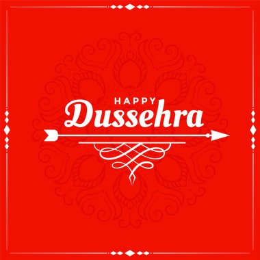 Mutlu dussehra kırmızı festivali Kart tasarımı